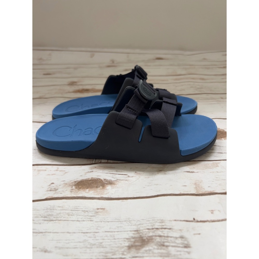 Chaco Chillos Slide Blue Navy Kids Junior Sandals Size 6
